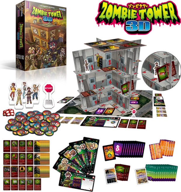 Zombie Tower: salve-se de zumbis em uma torre 3D - Tábula Quadrada - Board  Games