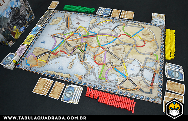 Jogo de Tabuleiro Ticket To Ride Cards, Construção de Rota do Trem  Expresso, Jogo de Estratégia