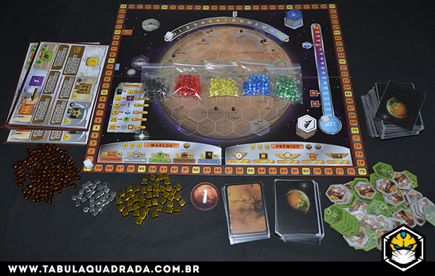 O que Tem na Caixa? Unboxing Terraforming Mars O Jogo de Dados 