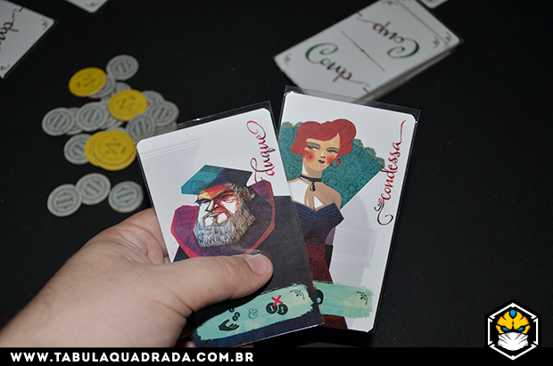 Coup o jogo de cartas que contem intriga estratégia e blefe