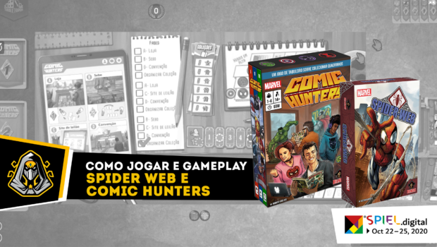 Gameplay Spider Web e Comic Hunters